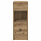 Bedside Cabinet with Drawer Artisan Oak 25x31x66 cm