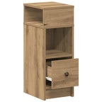 Bedside Cabinet with Drawer Artisan Oak 25x31x66 cm