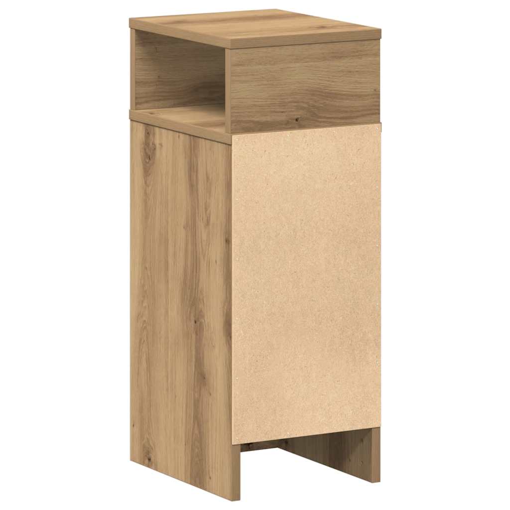 Bedside Cabinet with Drawer Artisan Oak 25x31x66 cm