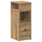 Bedside Cabinets 2 pcs with Drawer Artisan Oak 25x31x66 cm