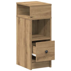 Bedside Cabinets 2 pcs with Drawer Artisan Oak 25x31x66 cm