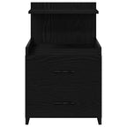 Bedside Cabinets 2 pcs with 2 Drawers Black 40x36.5x62 cm