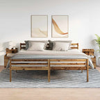 Bedside Cabinets 2 pcs with 2 Drawers Old Wood 40x36.5x62 cm