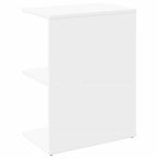 Bedside Table White 46.5x29x61 cm Engineered Wood