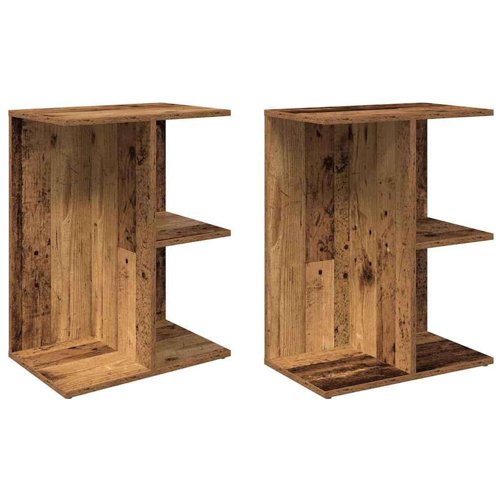 Bedside Tables 2 pcs Old Wood 46.5x29x61 cm Engineered Wood