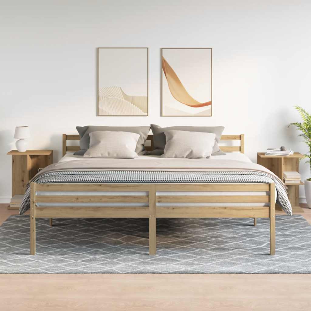 Bedside Tables 2 pcs Artisan Oak 46.5x29x61 cm Engineered Wood