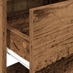 Bedside Cabinet with Drawer Old Wood 51x31x47 cm