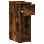 Bedside Cabinet with Drawer Smoked Oak 20x36x60 cm