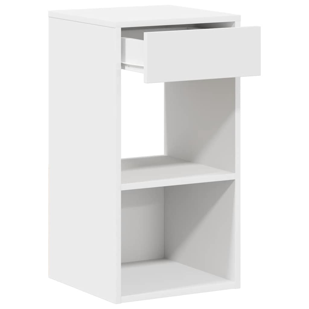 Bedside Cabinets with Drawer 2 pcs White 35x34x66.5 cm