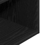 Bedside Cabinet with Drawer Black Oak 35x34x66.5 cm