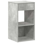 Bedside Cabinet with Drawer Concrete Grey 35x34x66.5 cm