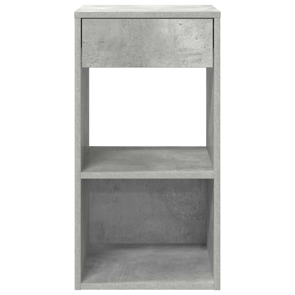 Bedside Cabinets with Drawer 2 pcs Concrete Grey 35x34x66.5 cm