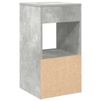 Bedside Cabinets with Drawer 2 pcs Concrete Grey 35x34x66.5 cm