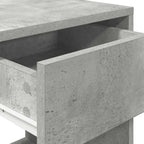 Bedside Cabinets with Drawer 2 pcs Concrete Grey 35x34x66.5 cm