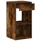Bedside Cabinets with Drawer 2 pcs Smoked Oak 35x34x66.5 cm