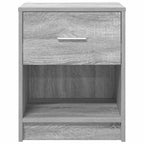 Bedside Cabinet with Drawer Grey Sonoma 40x34x50 cm