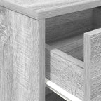 Bedside Cabinet with Drawer Grey Sonoma 40x34x50 cm