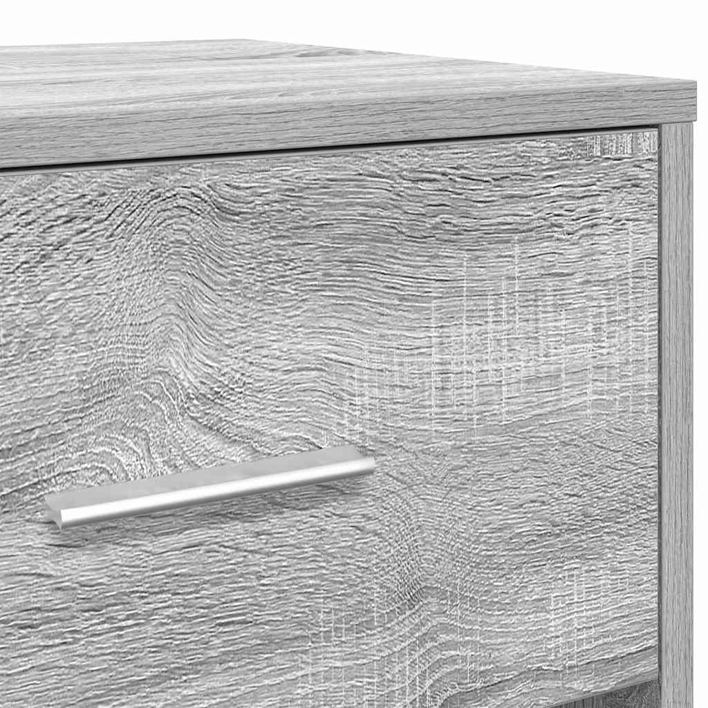 Bedside Cabinet with Drawer Grey Sonoma 40x34x50 cm