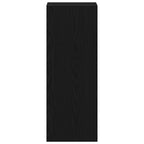 Bookcase Stackable Black Oak 30x30x80 cm Engineered Wood