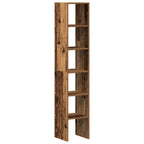 Bookcases 2 pcs Stackable Old Wood 30x30x80 cm Engineered Wood