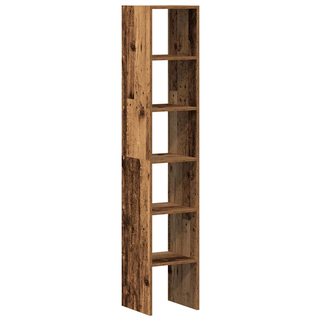 Bookcases 2 pcs Stackable Old Wood 30x30x80 cm Engineered Wood
