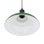 Pendant Lamp Height Adjustable E27 Gloss Green Ø 31 cm Metal