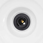 Pendant Lamp Height Adjustable E27 Gloss Orange Ø 31 cm Metal