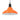 Pendant Lamp Height Adjustable E27 Gloss Orange Ø 31 cm Metal