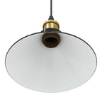 Pendant Lamp Height Adjustable E27 Gloss Black Ø 22 cm Metal
