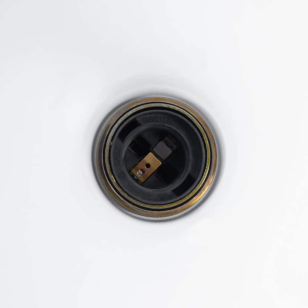 Pendant Lamp Height Adjustable E27 Gloss Black Ø 22 cm Metal