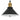 Pendant Lamp Height Adjustable E27 Gloss Black Ø 22 cm Metal