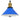 Pendant Lamp Height Adjustable E27 Gloss Dark Blue Ø 22 cm Metal