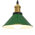 Pendant Lamp Height Adjustable E27 Gloss Green Ø 22 cm Metal