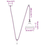 Pendant Lamp Height Adjustable E27 Gloss Green Ø 22 cm Metal