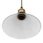 Pendant Lamp Height Adjustable E27 Gloss Grey Ø 22 cm Metal