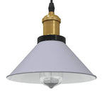Pendant Lamp Height Adjustable E27 Gloss Grey Ø 22 cm Metal