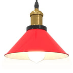Pendant Lamp Height Adjustable E27 Gloss Red Ø 22 cm Metal
