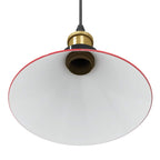 Pendant Lamp Height Adjustable E27 Gloss Red Ø 22 cm Metal