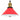 Pendant Lamp Height Adjustable E27 Gloss Red Ø 22 cm Metal