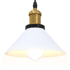 Pendant Lamp Height Adjustable E27 Gloss White Ø 22 cm Metal