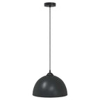 Pendant Lamps 2 pcs Height Adjustable E27 Black Ø 30 cm Metal