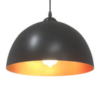 Pendant Lamps 2 pcs Height Adjustable E27 Black Ø 30 cm Metal