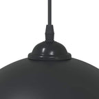 Pendant Lamps 2 pcs Height Adjustable E27 Black Ø 30 cm Metal