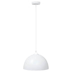 Pendant Lamps 2 pcs Height Adjustable E27 White Ø 30 cm Metal