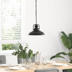 Pendant Lamp E27 Black Ø 31 cm Iron