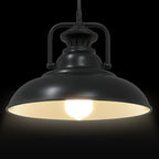 Pendant Lamp E27 Black Ø 31 cm Iron
