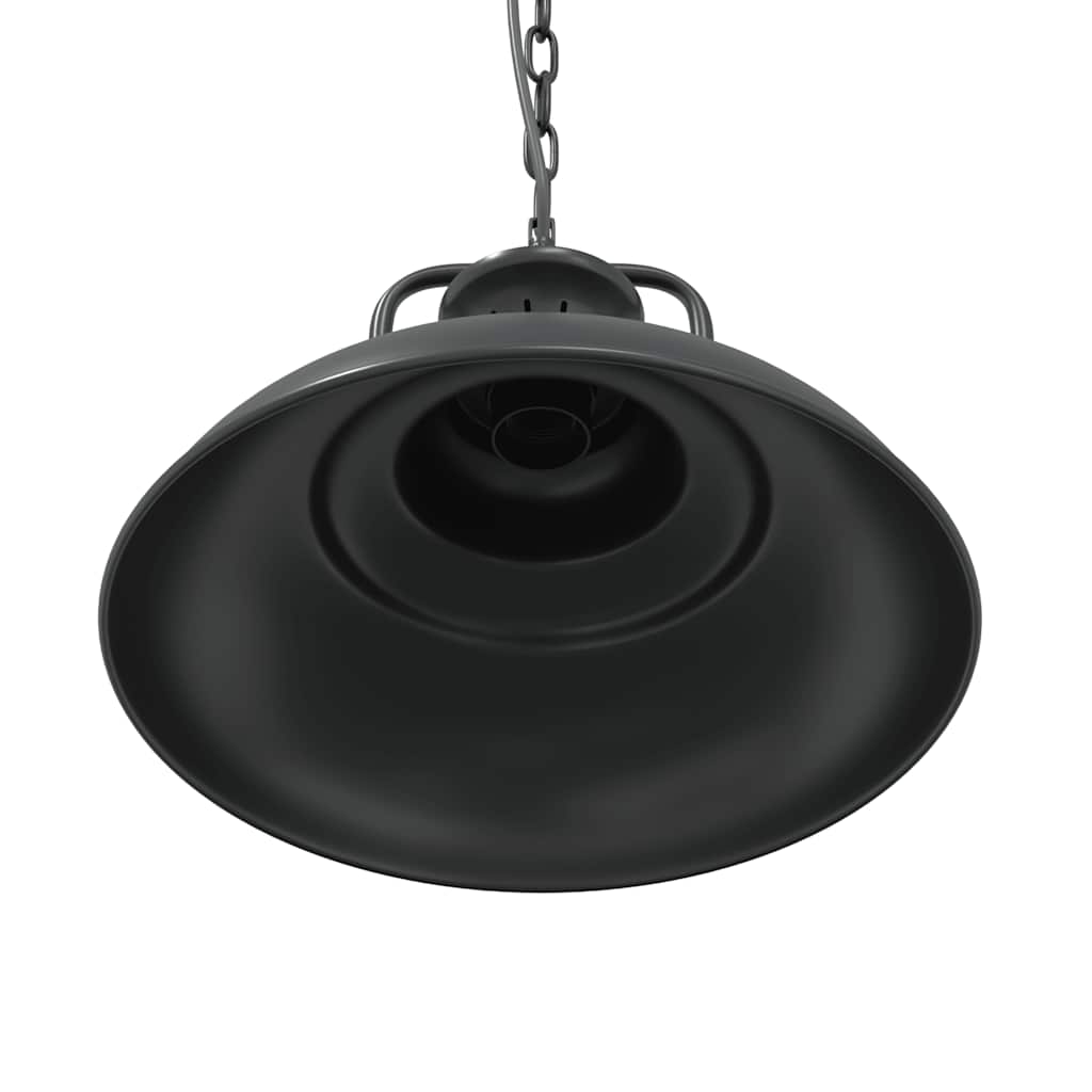 Pendant Lamp E27 Black Ø 31 cm Iron