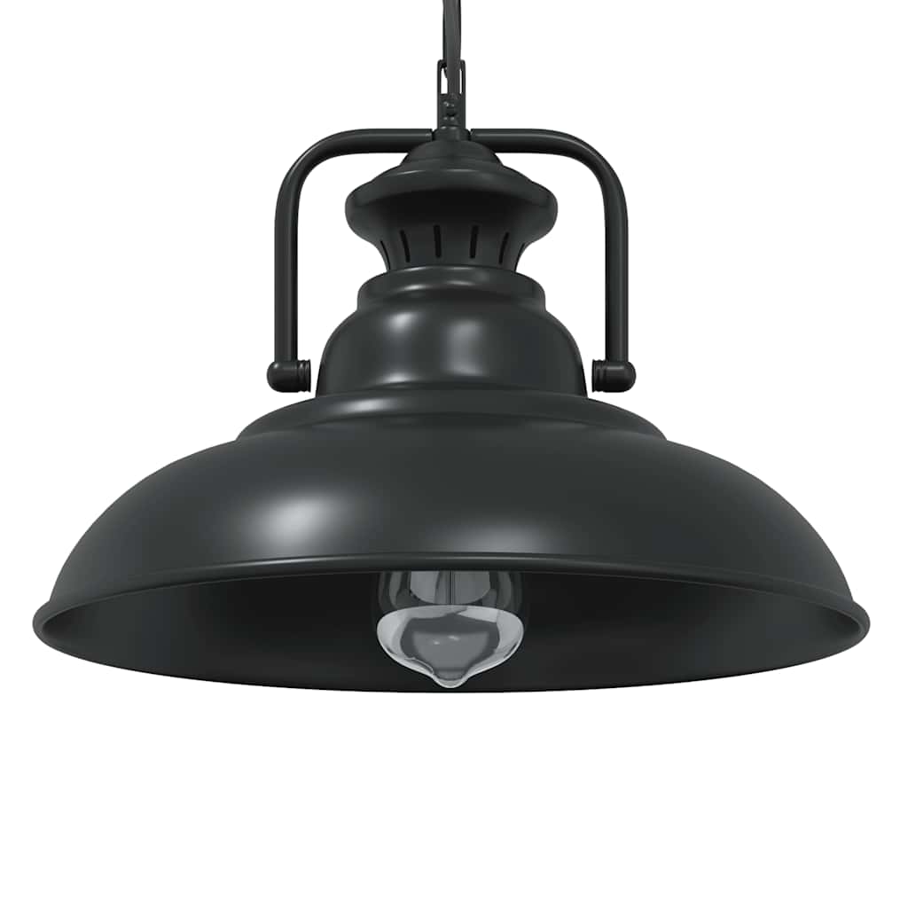 Pendant Lamp E27 Black Ø 31 cm Iron