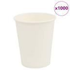 Paper Coffee Cups 1000 Pcs 8Oz 200Ml White