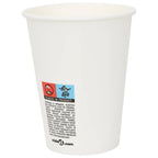 Paper Coffee Cups 1000 pcs 12oz 300ml White